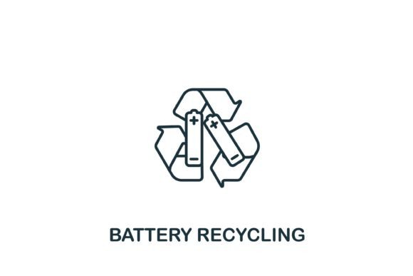 Battery Recycling Graphics for Modern Branding
