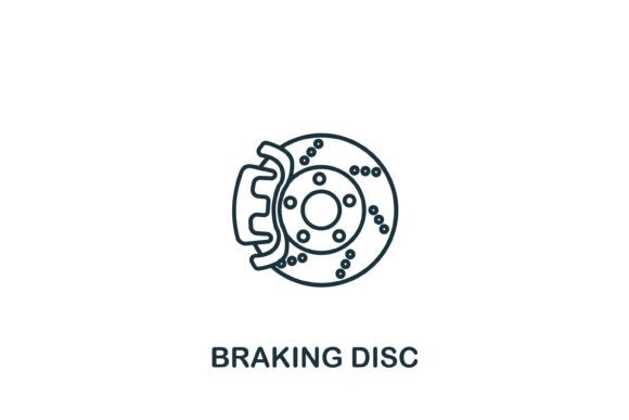 Braking Disc Icon Graphics for Modern Web Design