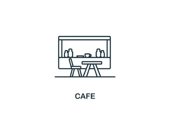 Cafe Icon Graphics for Handmade Creators