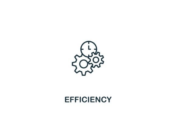 Efficiency Icon: A Graphic Asset for Modern Branding