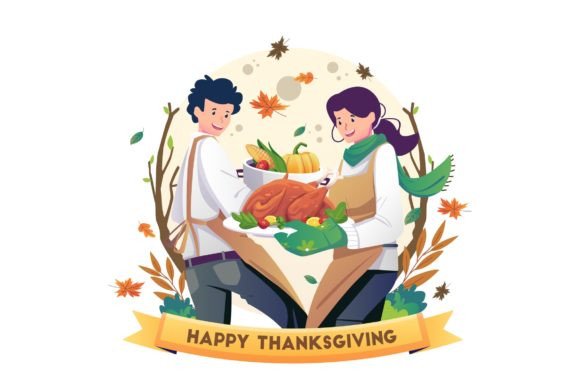Happy Thanksgiving Illustration Graphics