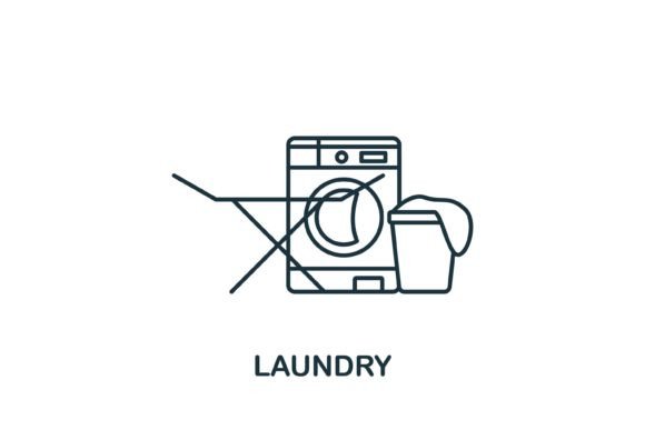 Laundry Icon Graphics for Modern Web Design