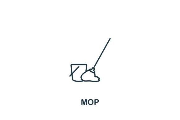 Mop Icon Graphics for Modern Design