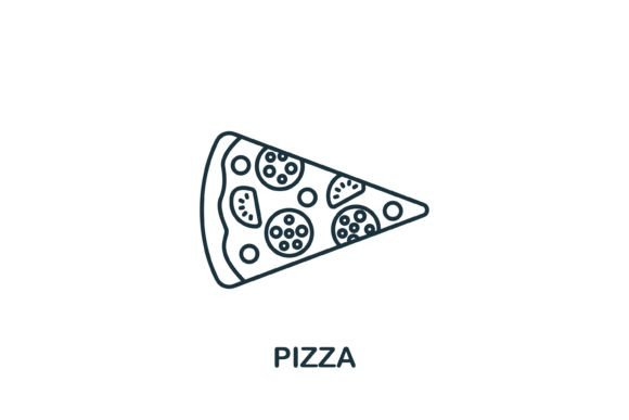 Pizza Icon Graphics for Modern Branding