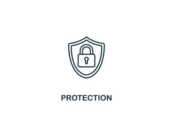Protection Icon Graphics for Modern Web Design