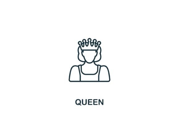 Queen Icon Graphics for Modern Design