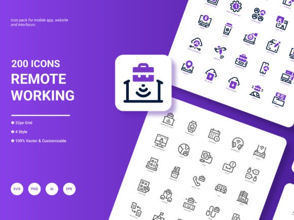 Remote Working Icon Pack: A Graphic Designer’s Take