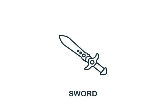 Sword Icon Graphics for Modern Branding