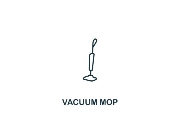 Vacuum Mop Icon Graphics for Crafters