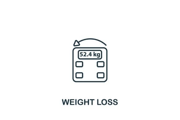 Weight Loss Icon Enhances Visual Storytelling