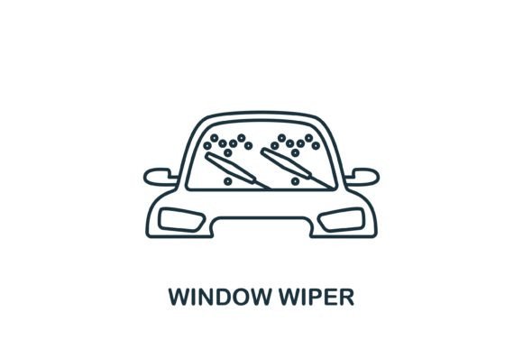 Window Wiper Icon Graphics for Digital Sellers