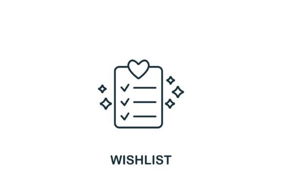 Wishlist Icon for Modern Branding