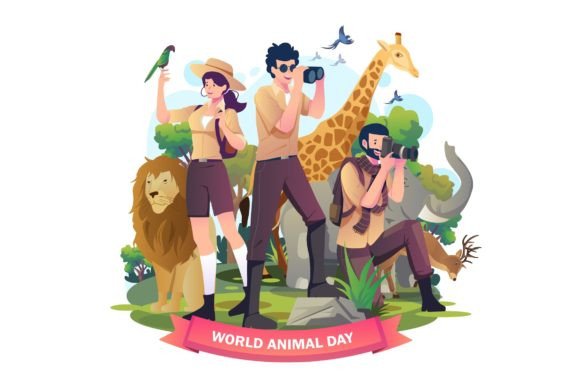 World Animal Day Graphics for Brand Campaigns